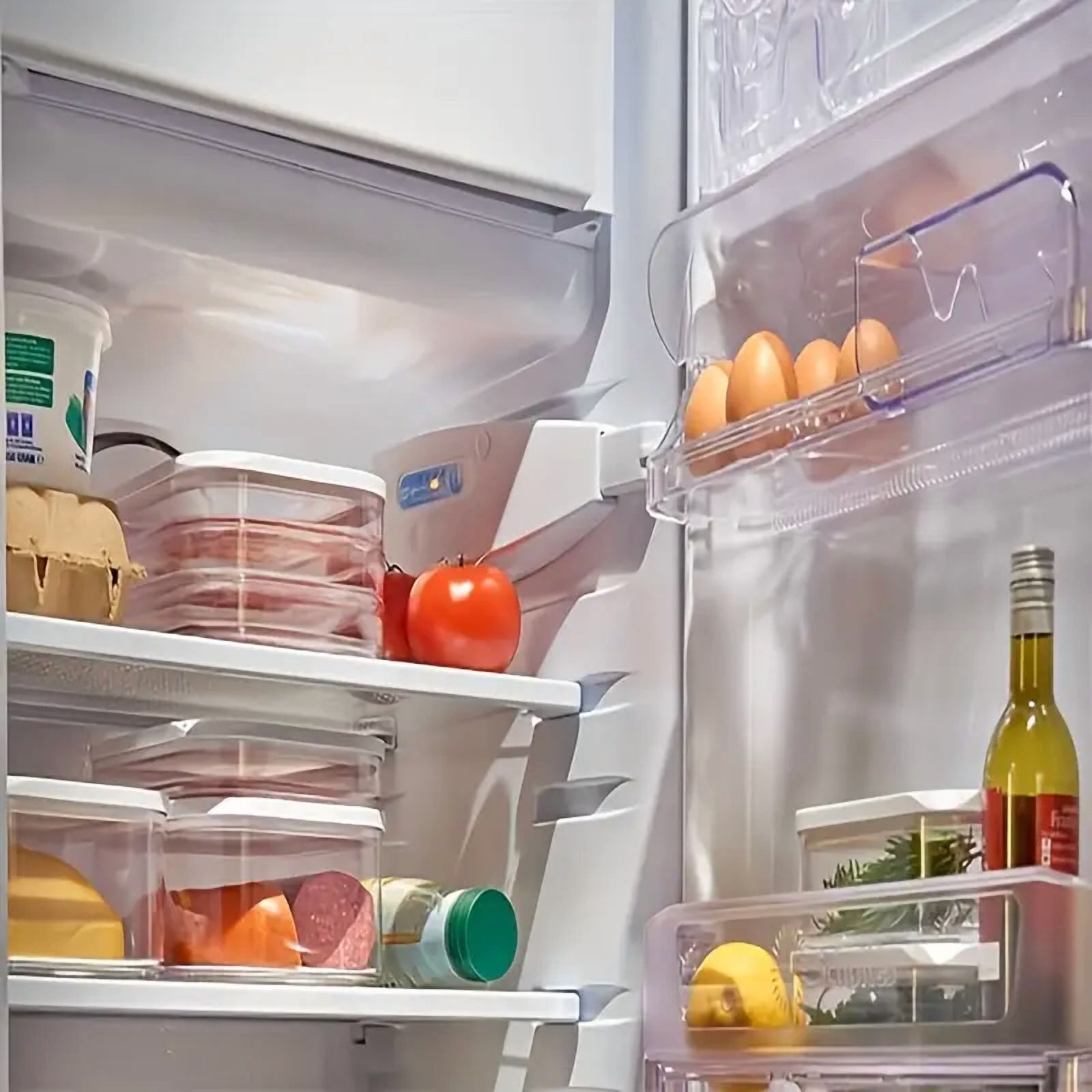 3-Layer Leak-Proof Food Storage Set 1pc - Reusable, Airtight Seal for Deli Meats, Produce & Snacks - Ideal Kitchen Organization Solution