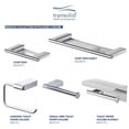 thumbnail image 3 of Transolid Msd9 Maddox Wall Mounted Soap Dish Holder - Brushed Stainless, 3 of 7