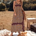 thumbnail image 3 of Mola De Panama Sleeveless Dress Women's Evening Dress Womans Clothing, 3 of 9