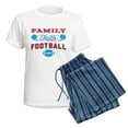 thumbnail image 5 of CafePress - Family Faith Football Women's Light Pajamas - Women's Short Sleeve Print T-Shirt and Pants Light Cotton Pajama Set, 5 of 7
