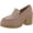 Nougat Suede, variant on Womens Dorit Leather Slip On Loafers