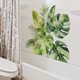 thumbnail image 5 of Pegatinas de pared de hojas tropicales | Decoración para el baño | Vinilos adhesivos | Paquete de 2 para la decoración del hogar, 5 of 7