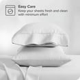 thumbnail image 4 of The Great American Store King Pillow Cases Solid White - 2 Pack - Envelope Closure - Soft Brushed Microfiber Fabric - Shrinkage and Fade Resistant Pillow Cases King Size 20 X 40 Inches, 4 of 4
