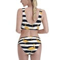 thumbnail image 3 of Picia Gold Flamingo Women's High Waisted Bikini Scoop Neck Swimsuit Two Pieces Bathing Suit-Large, 3 of 8