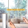 thumbnail image 3 of 4 Mil Clear Security and Safety Window Film Shatterproof Film for Glass Windows Anti Shatter Tempered Glass Film for Home and Office, 3 of 9