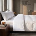 thumbnail image 4 of Orylavena White Damask Stripe Microfiber Duvet Cover Set, Twin, 3-Piece, 4 of 12