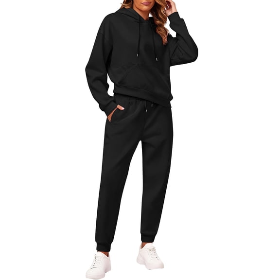 Lumtrix Two Piece Sweatsuits Hoodies For Women Pullover Oversized Hoodie Set Tracksuit Long Sleeve Tops Sweatpants with Pockets Camel 3XL