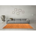 thumbnail image 3 of Ahgly Company Indoor Rectangle Abstract Orange Modern Area Rugs, 7' x 9', 3 of 4
