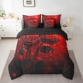 thumbnail image 2 of Castle Fairy Teens Red Rose Bedding Comforter Set,Romantic Flower Queen Bedding Sets, 2 of 8