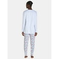 thumbnail image 2 of Jaclyn Women's Print Holiday Sleep Tee and Jogger Pants Pajama Set, 2-Piece, Size S-3X, 2 of 5