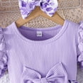 thumbnail image 4 of BULLPIANO Infant Baby Girl Dress Toddler Girl Clothes Short Sleeveless Flower Dress Summer Dresses with Headband for Girl, 4 of 7