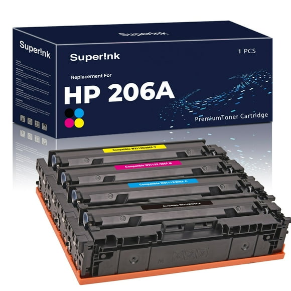 Ensemble de Cartouches de Toner Compatibles HP 206A (avec Puce) par Superink