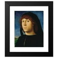 thumbnail image 2 of Antonello da Messina 20x24 Black Modern Framed Museum Art Print Titled - Portrait of a Man (1478), 2 of 5