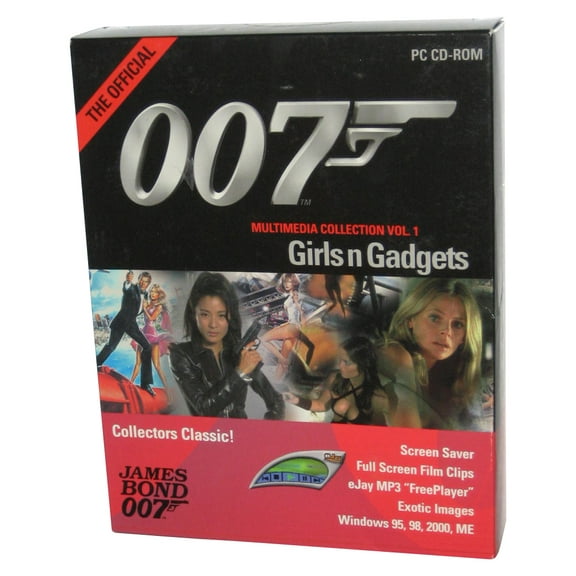 The Official James Bond 007 Screen Saver Vol. 1 Girls N Gadgets Windows PC CD Box Set