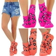 thumbnail image 2 of ToBeInStyle Women's Pack of 6 Soft Plush Warm Fuzzy Winter Socks - Leopard Spots, 2 of 7