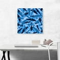 thumbnail image 2 of ARTCANVAS Navy Army Baby Blue Black Camo Camouflage Pattern Canvas Art Print - Size: 18" x 18" (1.50" Deep), 2 of 9