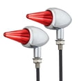 thumbnail image 3 of Paquete de 2 luces LED genéricas de señal de traseras, piezas resistentes al desgaste, accesorios de repuesto para motocicletas para profesionale Galvanoplastia roja, 3 of 8