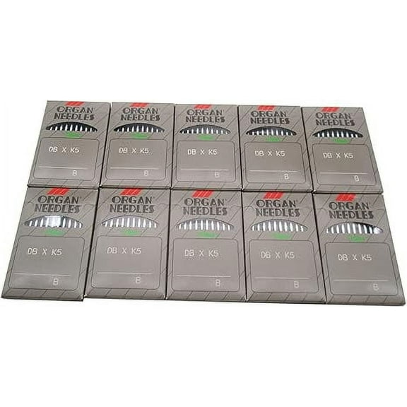 Teamwork Organ Needle - 100 Organ DBXK5 Ball Point Needles Compatible with Tajima Barudan SWF Industrial Embroidery Machines (Size 90/14)