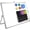 White, variant on Dry Erase White Board, 16 x12 Inch Whiteboard with Stand, Portable Double-Sided White Board Easel with 10 Markers 4 1 Eraser, Desktop Dry Erase Board for Work School Memo