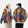 thumbnail image 4 of Gaeub Neon Rabbit In Archway Men's and Women's UPF 50+ Long-Sleeved Sun Protection Clothing, Fishing Shirt Long Sleeve Zip-Medium, 4 of 7