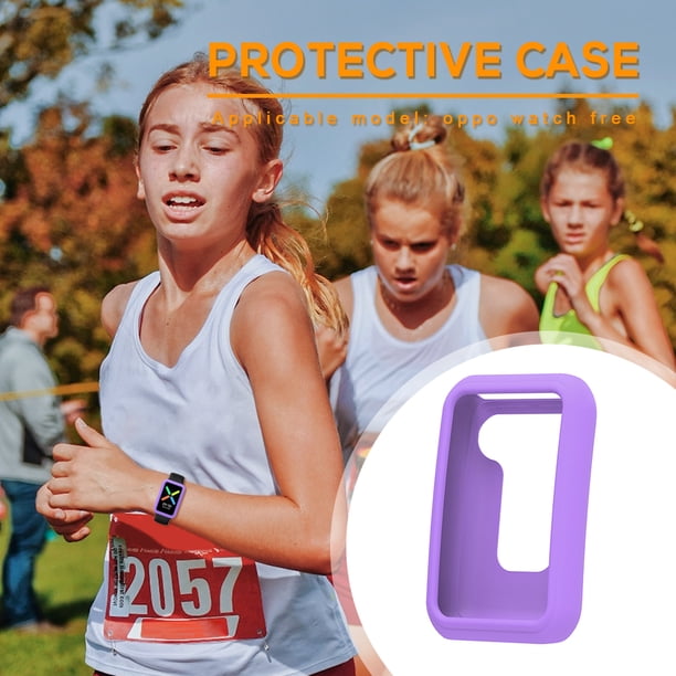 Protector De Reloj Cubierta de carcasa de reloj antiarañazos para OPPO Watch Free Protectors (Púrpura)
