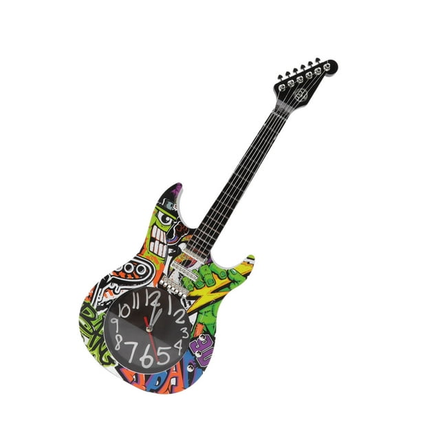 Horloge Murale De Guitare, Horloge Murale Décorative De Guitare à
