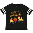 thumbnail image 3 of Inktastic Happy Thanksgiving Turkey Train with Food Boys or Girls Toddler T-Shirt, 3 of 5