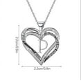 thumbnail image 3 of Holloyiver Necklaces for Women Girls Simple Zircon A-Z Letters Pendant Necklaces Jewelry Crown Pendant Chain Jewelry for Girls, 3 of 7
