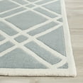 thumbnail image 3 of SAFAVIEH Chatham Gary Geometric Wool Area Rug, Blue/Ivory, 5' x 8', 3 of 7