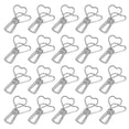 thumbnail image 1 of 20pcs Trombones Style Élégant Durable Wearable Stable Petits Outils de Stockage Compacts pour OfficeSilver, 1 of 14