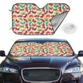 thumbnail image 2 of Fotbe Colorful Butterflies Car Windshield Sunshade | Sun Visor Protector Front Window Shade, Keeps Out UV Rays, Keeps Your Vehicle Cool-Small, 2 of 7