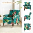 thumbnail image 3 of HULALA HOME Nyctelius Traditional Accent Arm Chair with Rolled Arms and Nailhead Trim by  BLUE Floral, 3 of 5