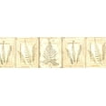 thumbnail image 3 of Dundee Deco Prepasted Wallpaper Border - Abstract Brown, Beige Branches, Leaves in Squares, 15 ft x 6 in, 3 of 5