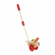 Hape Wooden Push & Pull Butterfly Walking Toy in Red, Baby & Toddler