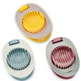 thumbnail image 3 of Egg Slicer for Hard Boiled Eggs Egg Cutter Strawberry Slicer Duty Aluminium Tomato Slicer Stainless Steel Wire Multipurpose Egg Slicer Dicer for Soft Fruit Mushroom Home Use,Blue,3.2x4.7", 3 of 6
