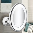 thumbnail image 4 of Version 10X Magnifying Makeup Vanity Mirror with Lights, LED Lighted Portable Hand Cosmetic Magnification Light up Mirrors for Home Tabletop Bathroom Shower and Travel, 4 of 5