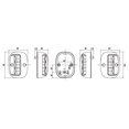 thumbnail image 1 of Lalizas FOS LED 112.5 Degree Set Port & Starboard Sidelights with Black Housing, 20", 1 of 2