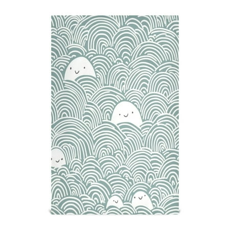 

Cute Ripple Pattern Kitchen Towels Set of 4 Tea Towels for Kitchen Decorative Waffle Dishcloths 28x18in