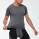 thumbnail image 1 of pstuiky Camisas de vestir de manga corta para hombre, Camisa deportiva de color liso con mangas raglán cortas y cuello redondo para hombre camisetas de hombre xl, 1 of 8