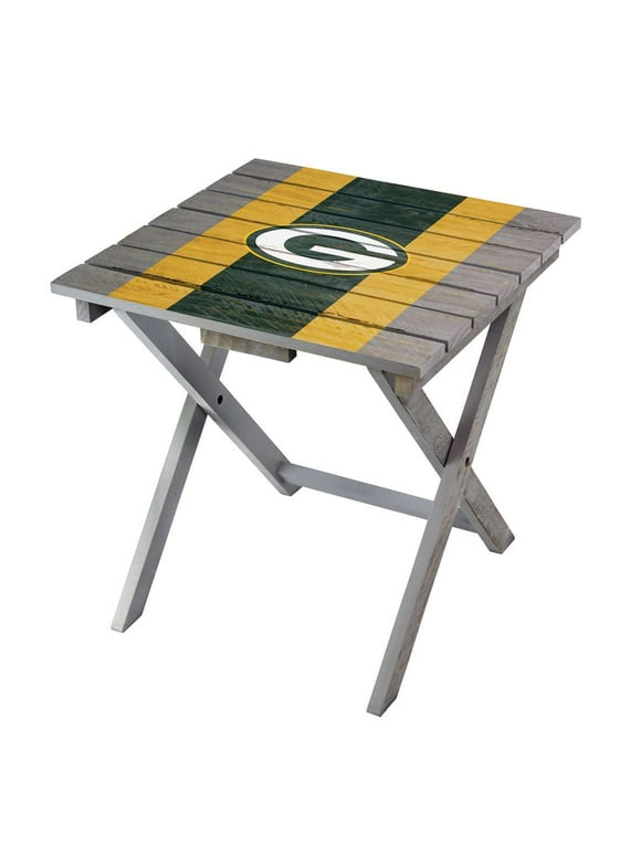 Imperial Gray Green Bay Packers Folding Adirondack Table
