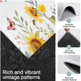 thumbnail image 3 of White Butterfly Bee Sunflower Pattern Kitchen Rugs Sets Of 3,Kitchen Runner Rugs Non Skid Washable,Decorative Kitchen Floor Mats for Kitchen,Sink,Laundry,17"x30"+ 17"x47" + 17"x59", 3 of 6