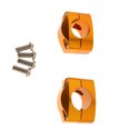 thumbnail image 1 of 2x Barra Grasa Elevadores Montaje Adaptador Abrazadera Motocicleta de aluminio Amarillo Sunnimix Elevadores de manillar, 1 of 8