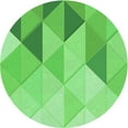 thumbnail image 1 of Ahgly Company Machine Washable Indoor Square Transitional Emerald Green Area Rugs, 3' Square, 1 of 7