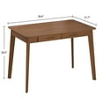 thumbnail image 3 of MONSLIPA Industrial Modern Wooden Desk with Storage Drawers, Office Computer Desk and Home Office Desk with Sturdy Wood Legs, 40" Long (Walnut), 3 of 6