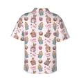 thumbnail image 3 of Uemuo Hello Easter Printed Regular Fit Short Sleeve Casual Hawaiian Shirt for Men,Aloha shirt,Tropical shirt,Floral print shirt,Vacation Beach shirt-Medium, 3 of 9