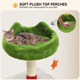 thumbnail image 4 of Torre Árbol para Gatos Navideña DWVO 190 cm con Perchas y Postes de Plush, 4 of 6