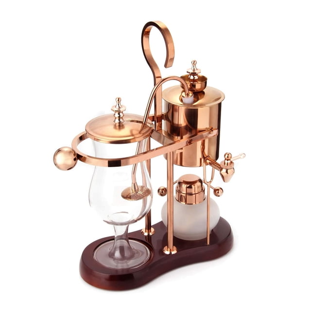 Diguo Belgian Belgium Luxury Royal Family Balance Syphon Coffee Maker Elegant Design Retro-Style(Ros