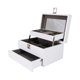 thumbnail image 3 of Cajas de joyería Caja de almacenamiento Organizador de joyas grande Bandeja de joyería para niñas Vitrina Estuche de almacenamiento de viaje, 3 of 9