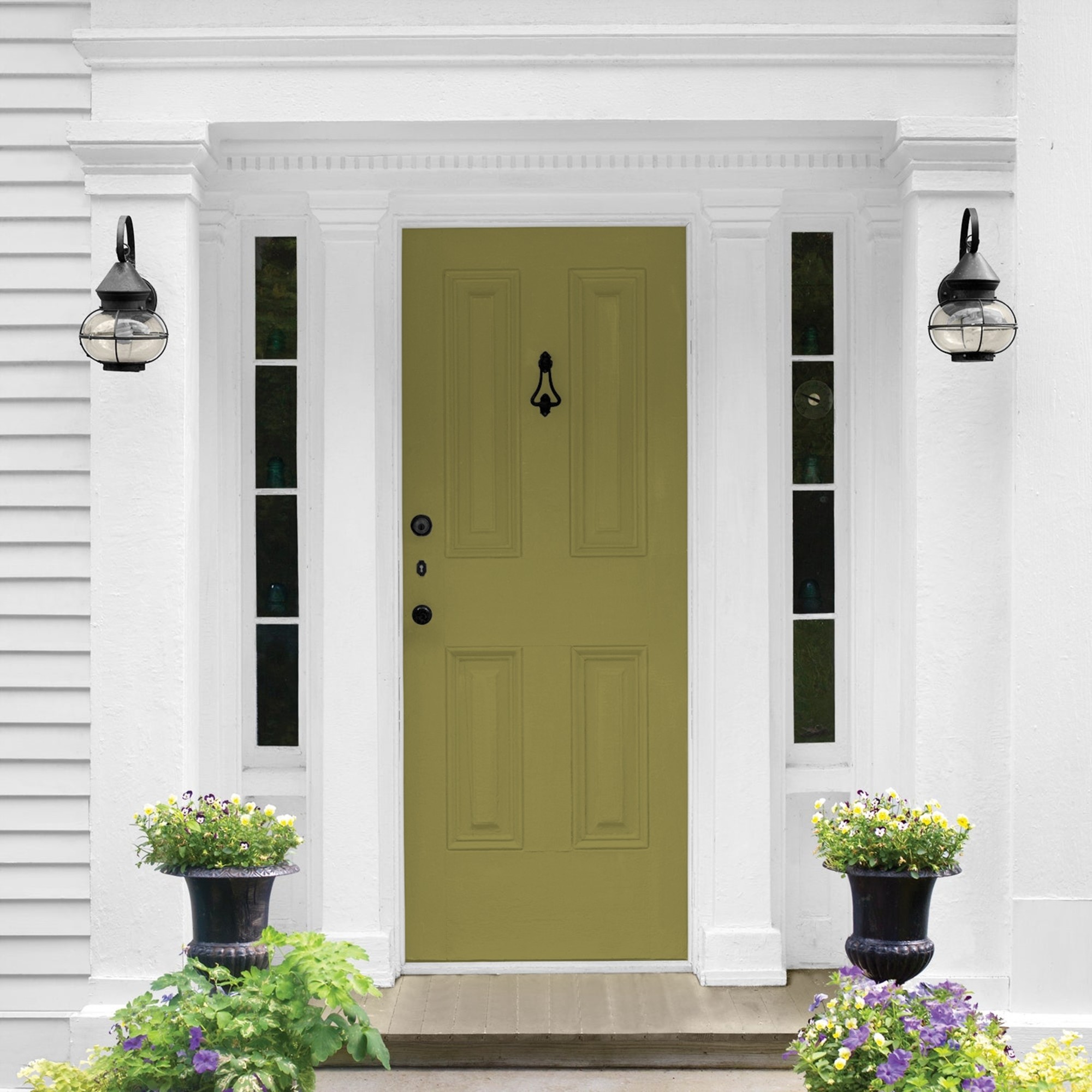 Glidden HEP Frog's Legs / Green Semi-Gloss Exterior Paint with Primer, 1 Gallon