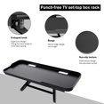 thumbnail image 3 of Peggybuy TV and Screen Top Shelf Monitor Top Mounting Bracket for Cable Box (Black), 3 of 6